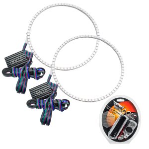 Jeep Wrangler Headlight Halo Kit - ORACLE Lighting - ColorSHIFT with RF Controller - ColorSHIFT - `07-`17